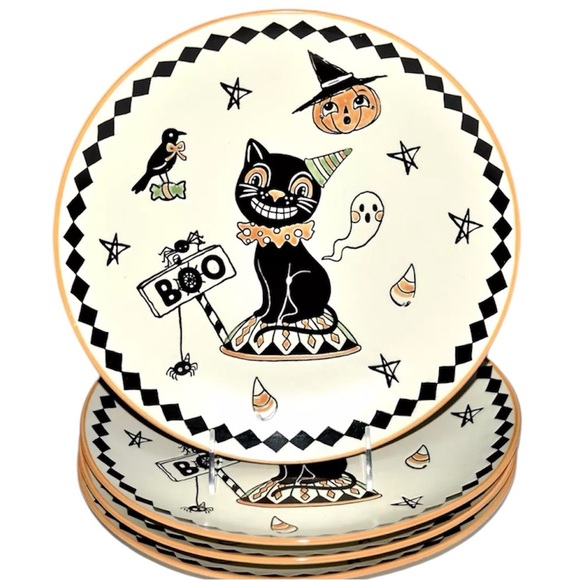 X4 Eli + Ana Creep Show Dinner Plates 10.5